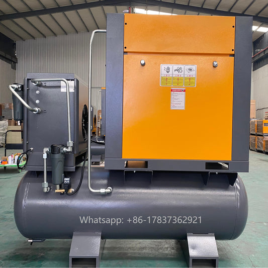 11kw 15hp 380V 50HZ 3P 500L PM VSD rotary screw gas air compressor