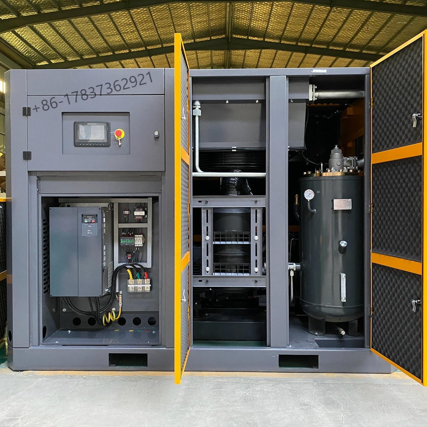 55kw 75hp 400V 415V PM VSD screw air compressor