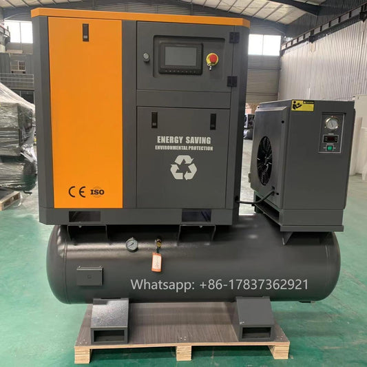 22kw 30hp 400V 415V 50HZ 380L PM VSD rotary screw gas air compressor